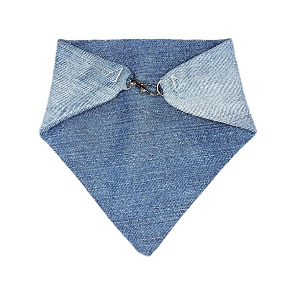 13” Levi’s Dog Bandana, Levi Strauss, Levi Jeans, Repurposed Levi Strauss - Picture 2 of 10
